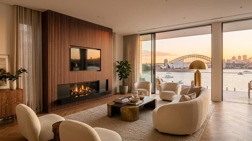 Vaucluse XL Walnut Acoustic Wall Panel — 270 × 110 cm