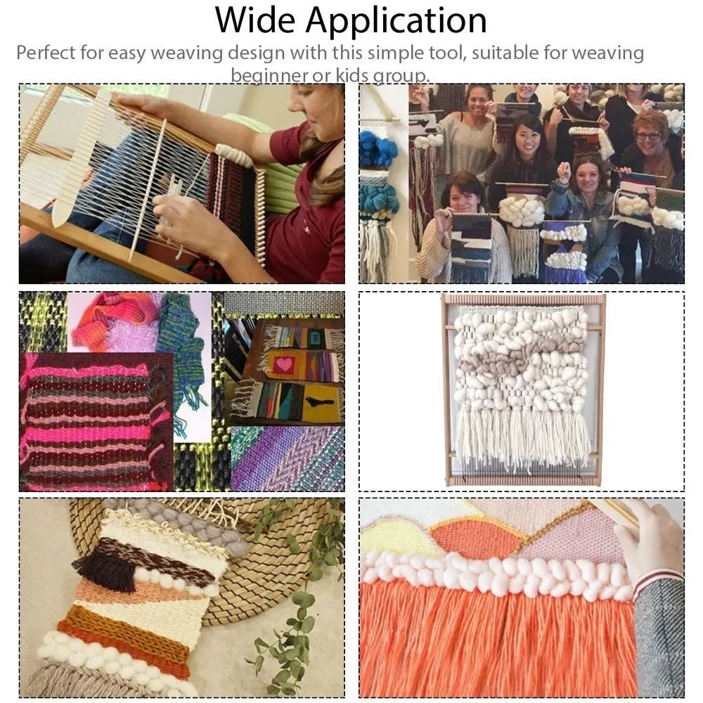 Wooden Durable For Children  Girl Craft Household DIY Knitted  Weaving Loom Knitting Machine Handcraft